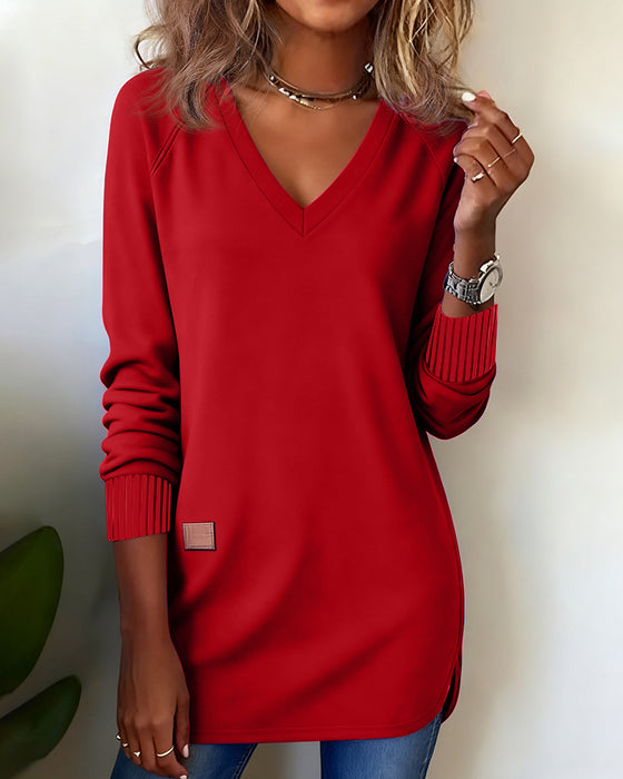 Sweat Tendance À Col En V