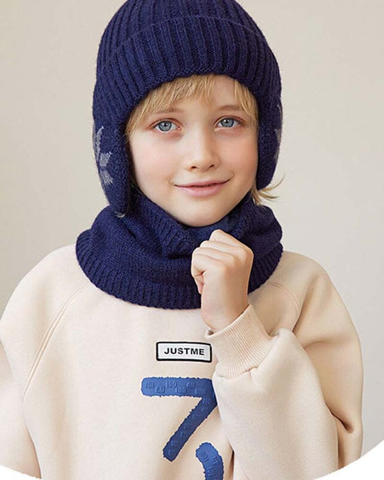Bonnet d'hiver, ensemble d'écharpe, bonnet en tricot chaud