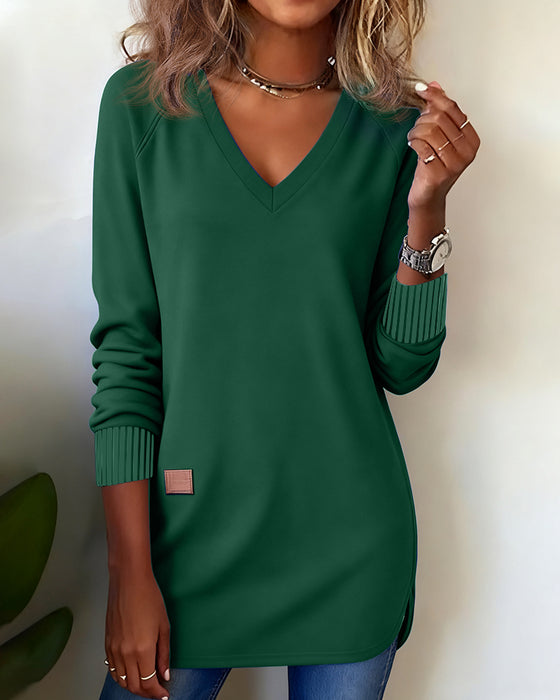 Sweat Tendance À Col En V