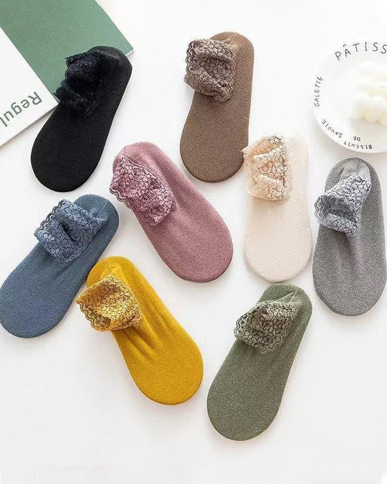 Nouvelles Chaussettes Chaudes Avec Dentelle à La Mode