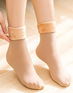 Chaussettes de sol en peluche douce pour l'hiver