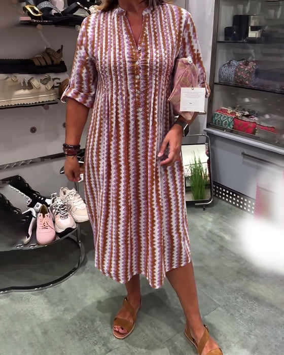 Robe À Imprimé Vagues