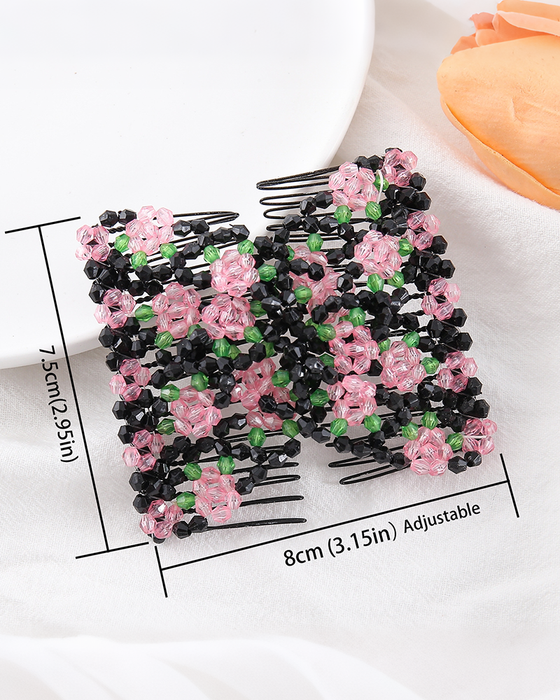 Peigne Accessoire Capillaire À Perles Élastique