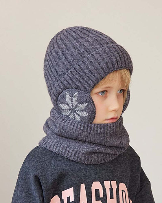 Bonnet d'hiver, ensemble d'écharpe, bonnet en tricot chaud