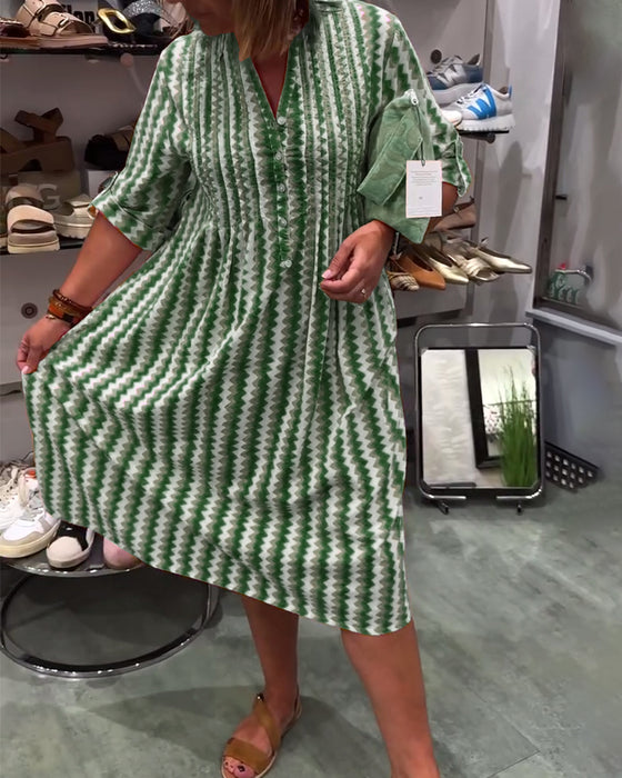 Robe À Imprimé Vagues