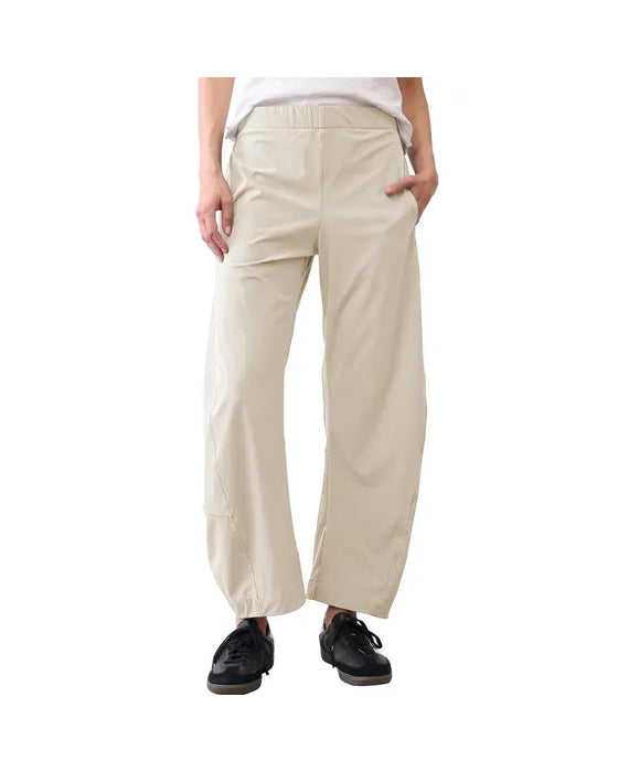 Pantalon Couleur Unie Longueur Mi-Taille