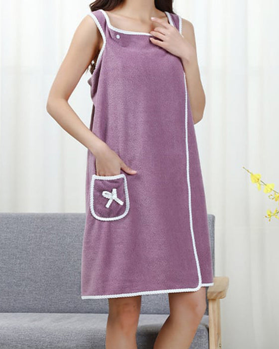 Peignoir Femme Polaire Corail