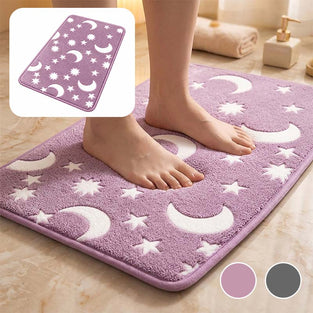 Tapis de sol en polaire corail luminescent