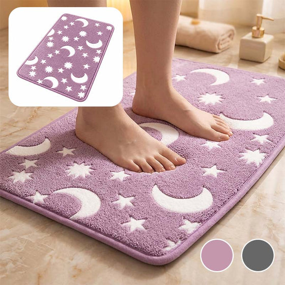 Tapis de sol en polaire corail luminescent