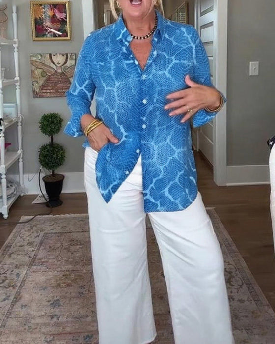 Blouse Avec Boutonnée Et Texturée Caractéristiques