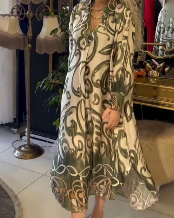 Robe imprimée ample et élégante