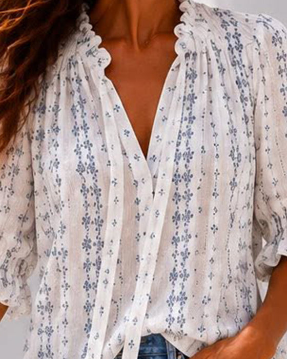Blouse Petit Floral Volant