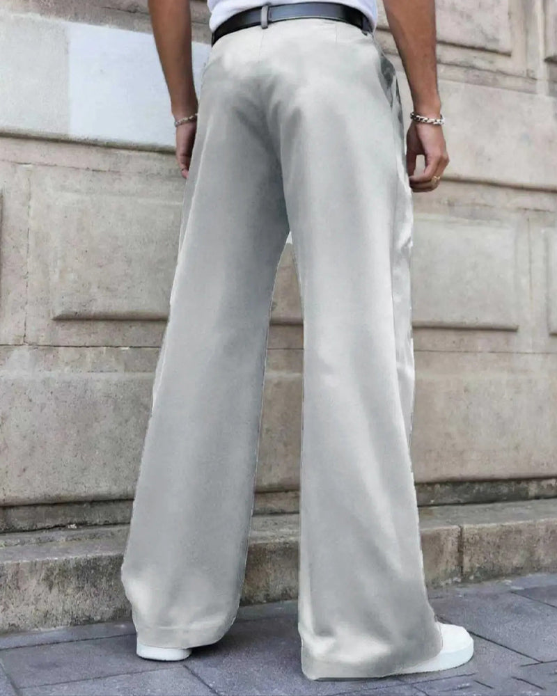 Pantalons Pojets Plissés Irréguliers