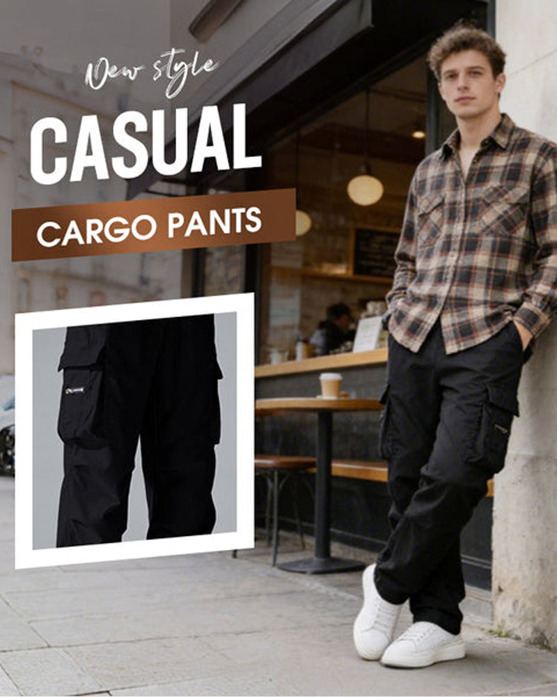 ✨ Pantalon Cargo Homme – Multi-poches, Extensible, Décontracté ✨