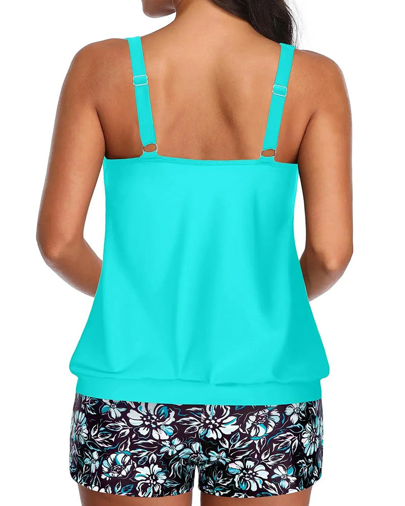 Tankini Style Débardeur Deux Pièces