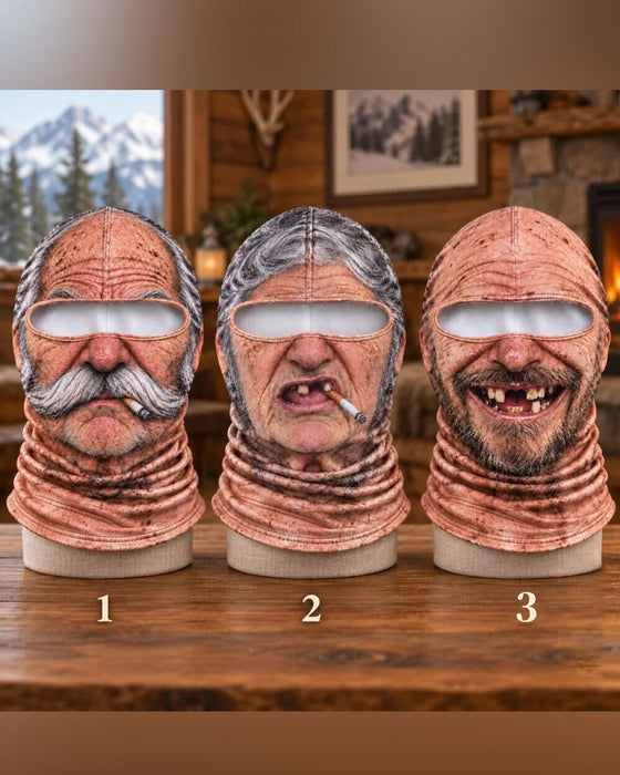 Masque Drôle 3d Grincheux Vieil Homme Ski