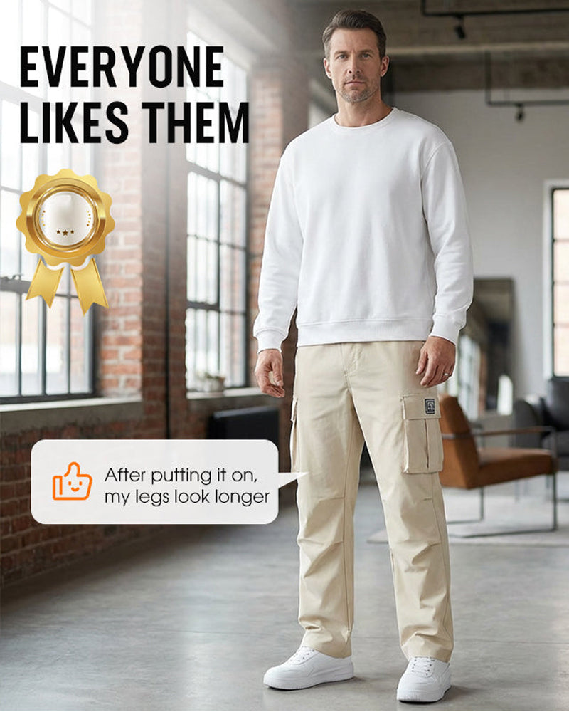 ✨ Pantalon Cargo Homme – Multi-poches, Extensible, Décontracté ✨