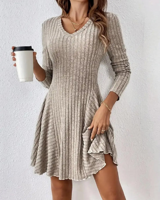 Robe Ligne A Manche Longue