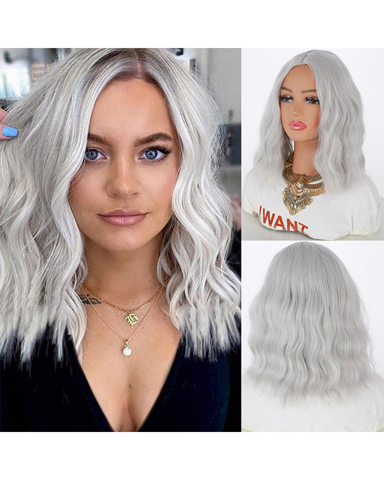 PANEWAY Postiche Cheveux 16 Pouces Ondulé Pour Femmes