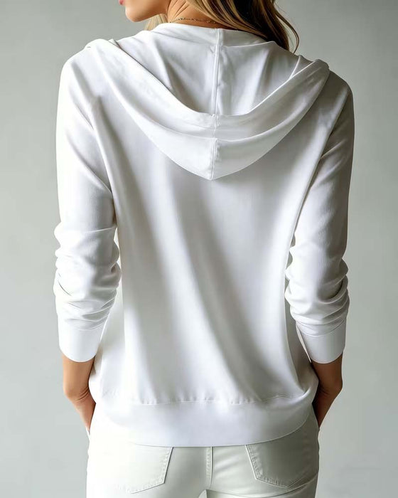 Cardigan À Capuche Tricoté