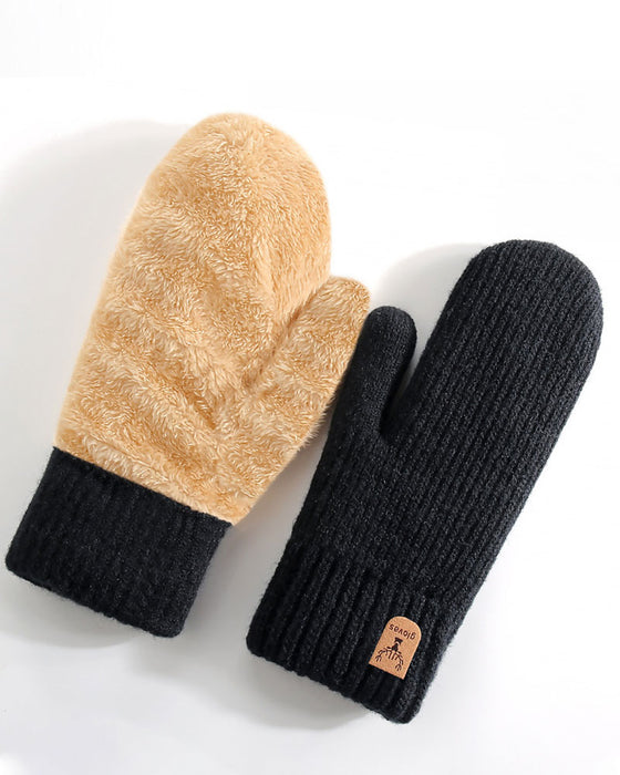 Gants D'Hiver Doublés En Polaire