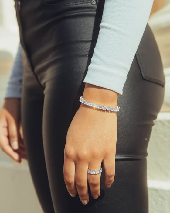 Bracelet Étincelant Moissanite