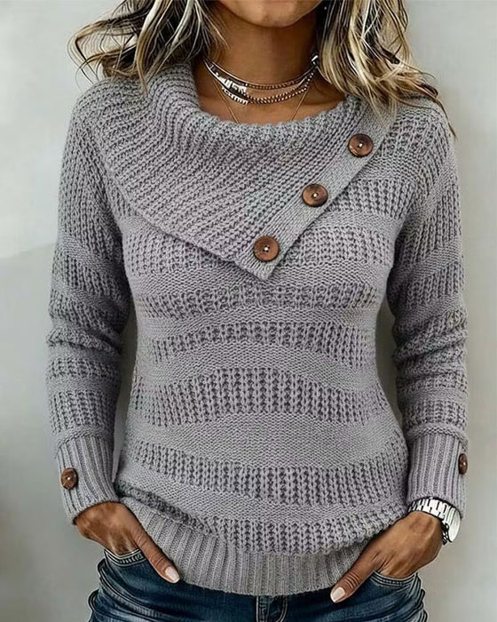 Pull Diagonal Revers Bouton