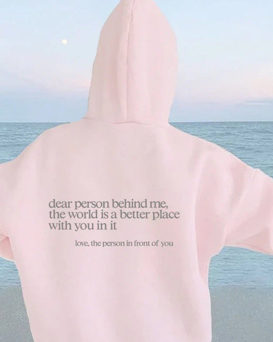 Sweat-shirt « Chère personne derrière moi »