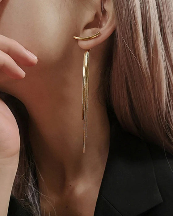 Boucle D'oreille Pendentif En Fil