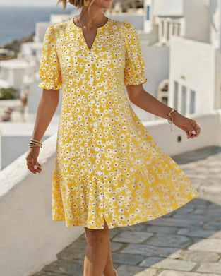 Robes Daisy Imprimé Col V