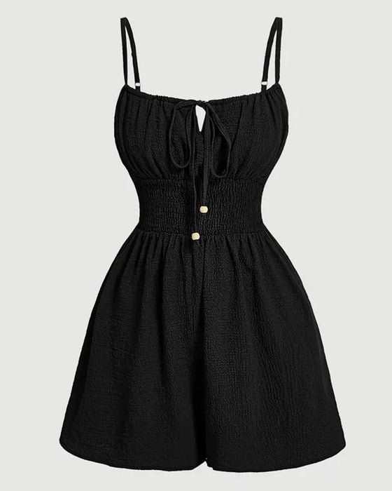 Combinaison Décontractée Plissée Camisole