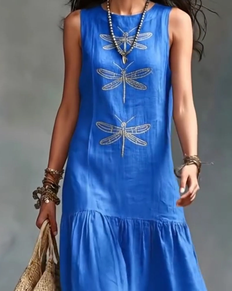 Robe Ourlet A Sans Manches Longue