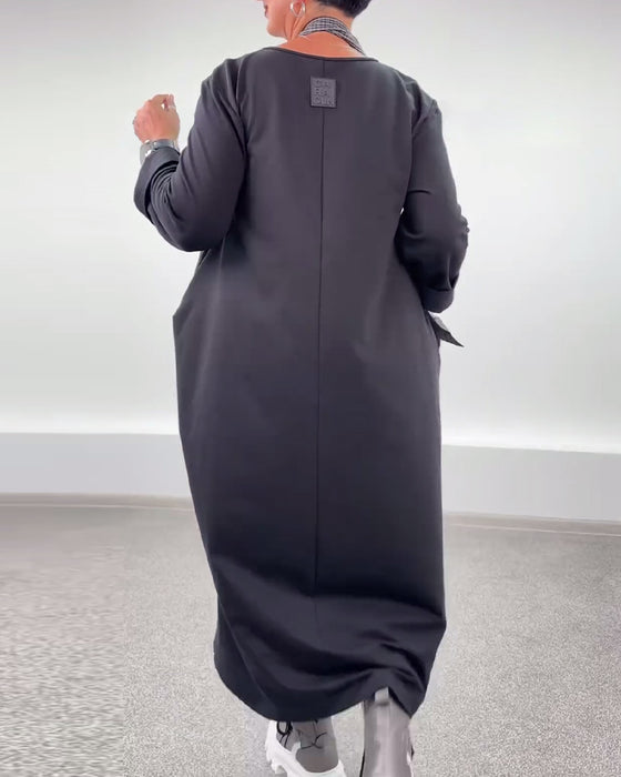 Robe décontractée à col licou ample