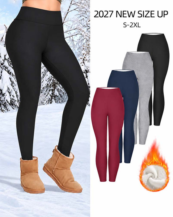 Leggings D'hiver Épais Taille Haute Chauds Pantalons De Yoga
