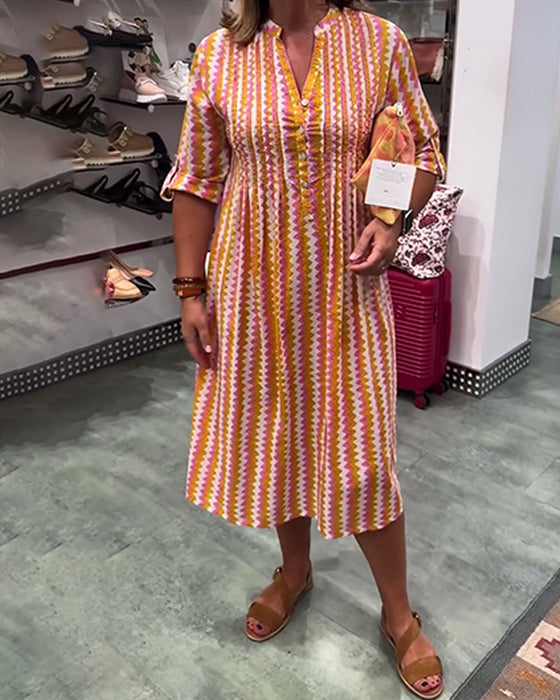 Robe À Imprimé Vagues