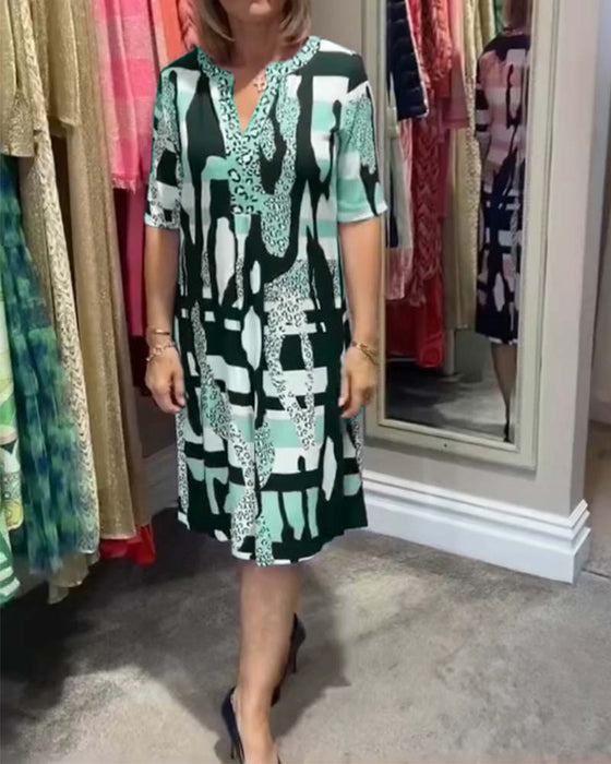 Robe midi femme imprimé léopard