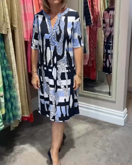 Robe midi femme imprimé léopard