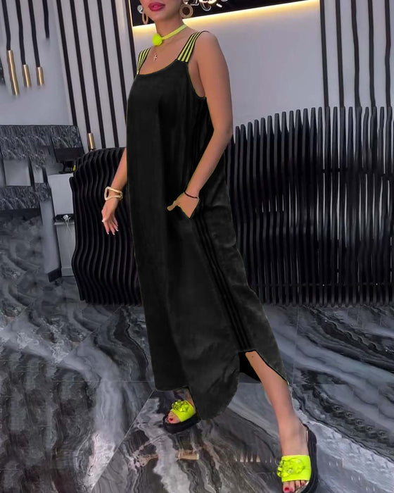 Robe Bretelles Séparées Lâche