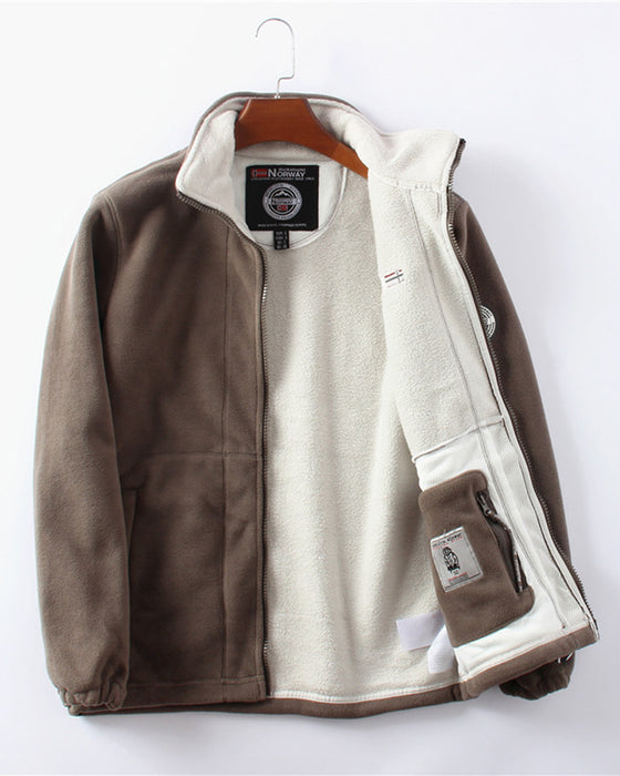 Veste Homme Double Couche Fleece & 50% DE RÉDUCTION