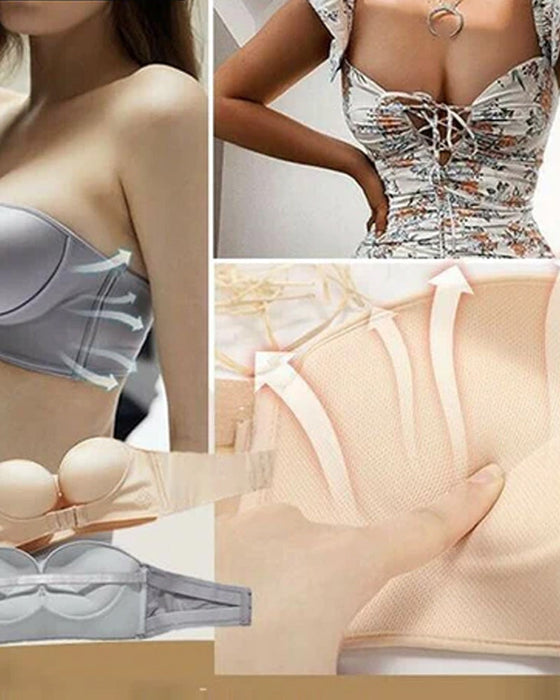 Soutien-gorge sans bretelles avec boucle sur le devant