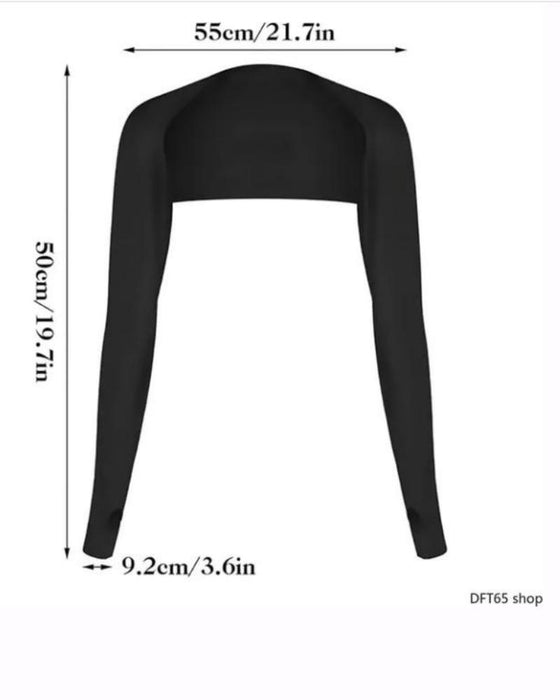 Manches De Protection UV Rafraîchissantes 4 Pièces Pour Femme Avec Trous Pour Les Pouces