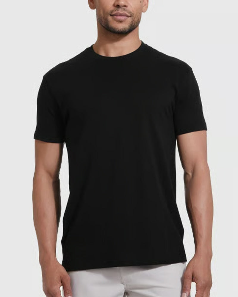 T-Shirt Col Rond Ajusté Slim