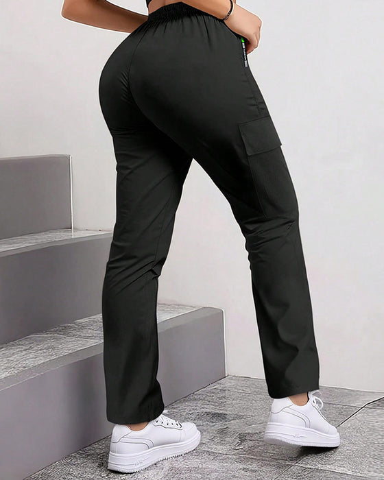 Pantalon De Travail Ample Grande Poche Décontracté