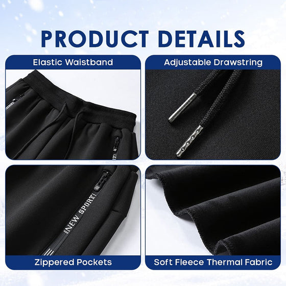 Pantalon Thermique Doublé Polaire Casual Actif