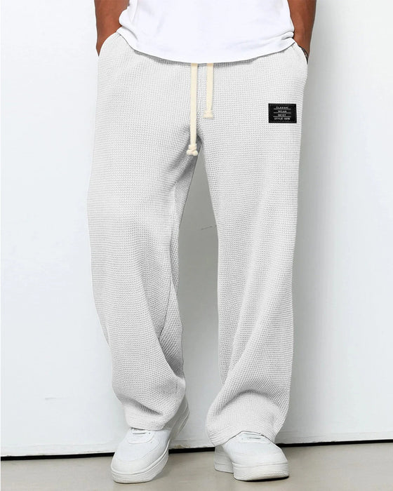 Pantalon Large Homme Confortable Avec Taille Ajustable
