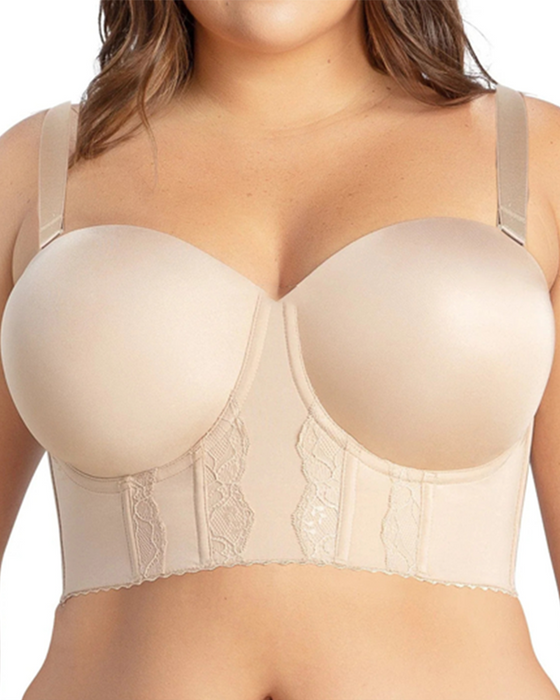 Soutien-gorge pour femme avec bretelles réglables et dentelle – soulève et galbe parfaitement