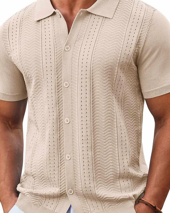 Chemises Dentelle Tricot Bouton