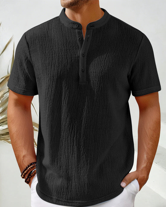 Chemise Unie Ample Henley