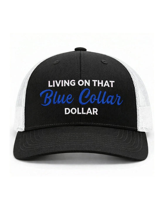 Chapeau Col Bleu Dollar Trucker – Fier Casquette Vêtement De Travail