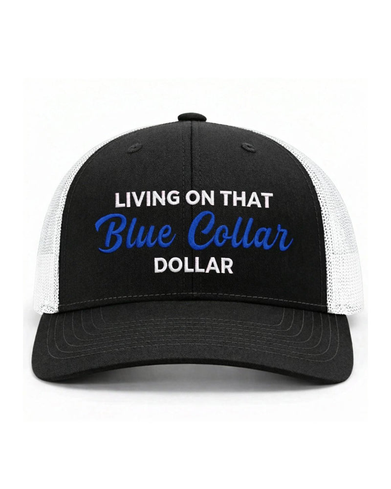 Chapeau Col Bleu Dollar Trucker – Fier Casquette Vêtement De Travail